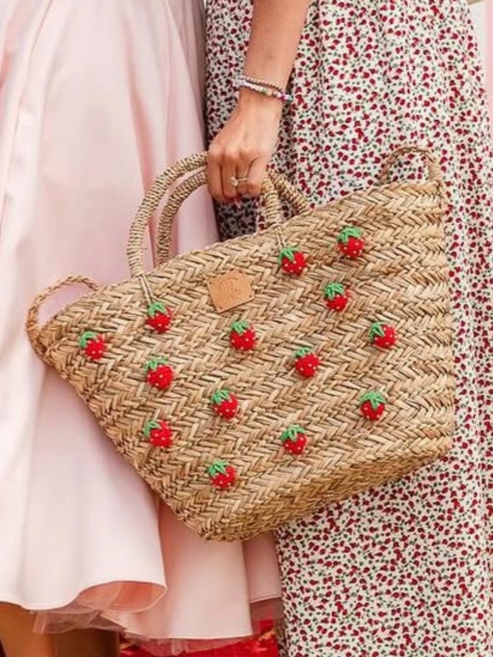 Poppy & Peonies X Fallon Farinacci U Pick Strawberry Tote